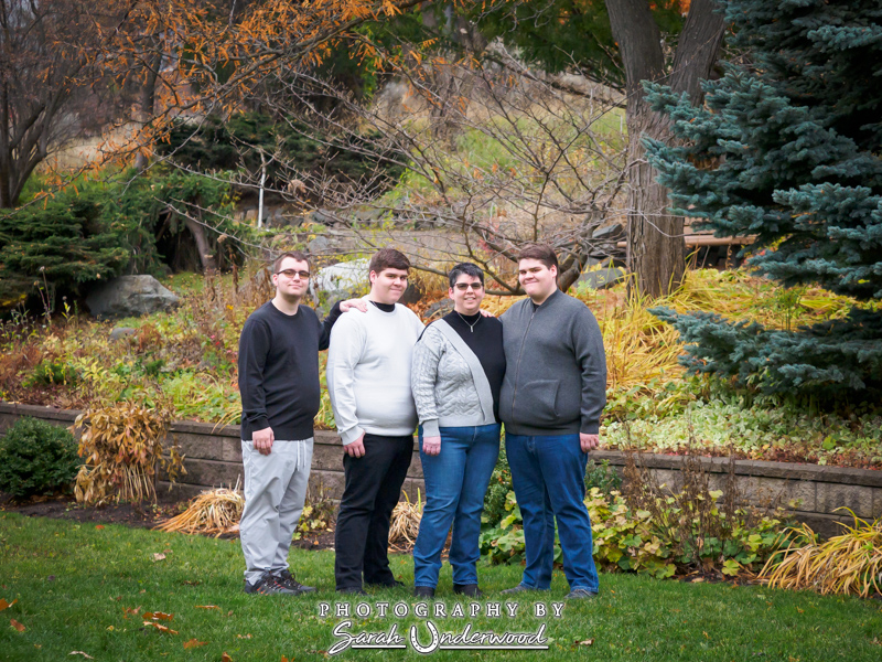 Wendy with Michael, Matt and Mark